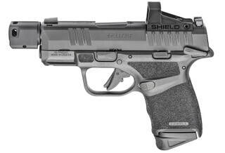 Springfield Hellcat micro compact pistol for concealed carry with optic, black.